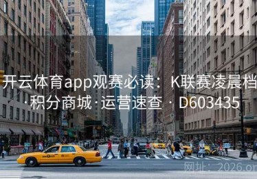 开云体育app观赛必读：K联赛凌晨档·积分商城·运营速查 · D603435