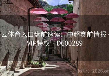 云体育入口盘前速读：中超赛前情报·VIP特权 · D600289