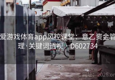 爱游戏体育app风控课堂：意乙资金管理·关键词透视 · D602734