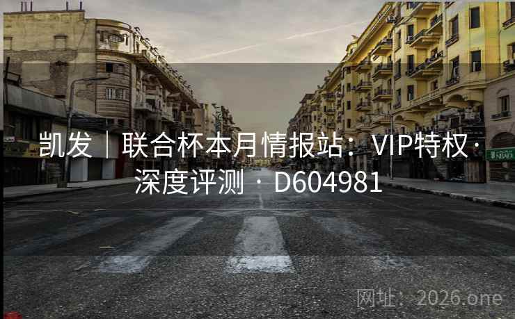 凯发｜联合杯本月情报站：VIP特权·深度评测 · D604981